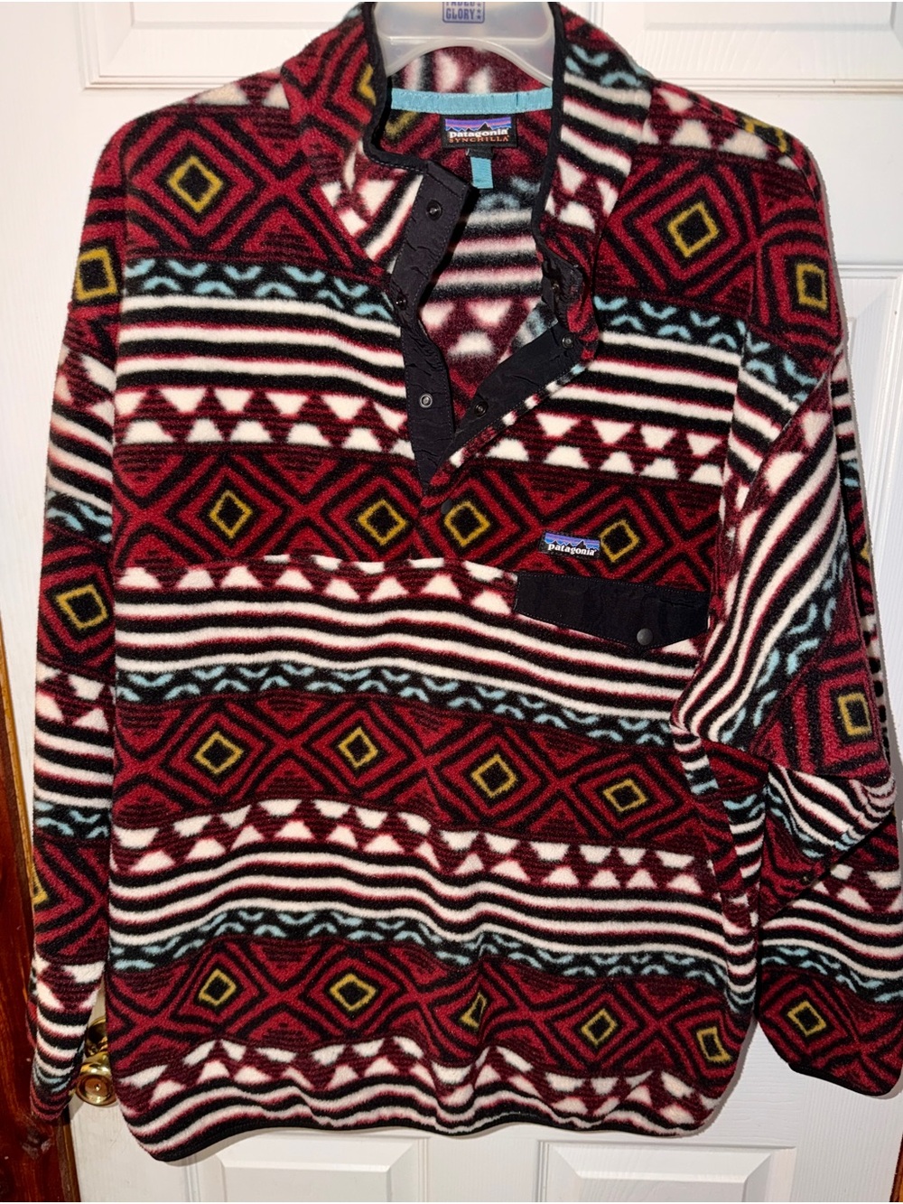 Patagonia Synchilla Snap-T Fleece Pullover XXL Aztec Geometric